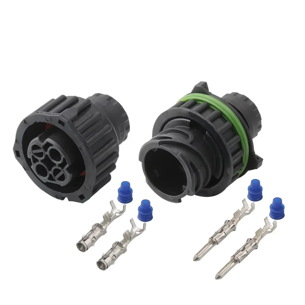 1set -2-Pin-TE DJ3023Y-2.5-11/21, Circular Waterproof Connector for Steam Odometer Plug, 1-967402-3/1-967325-3