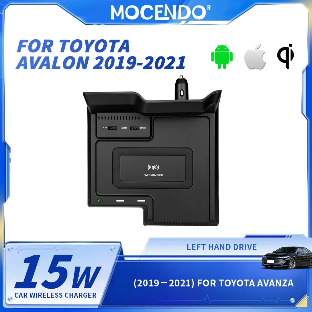 

MOCENDO Wireless Charger Smartphone Holder for Toyota Avalon 2019 2020 2021 Induction Wireless Fast Charging