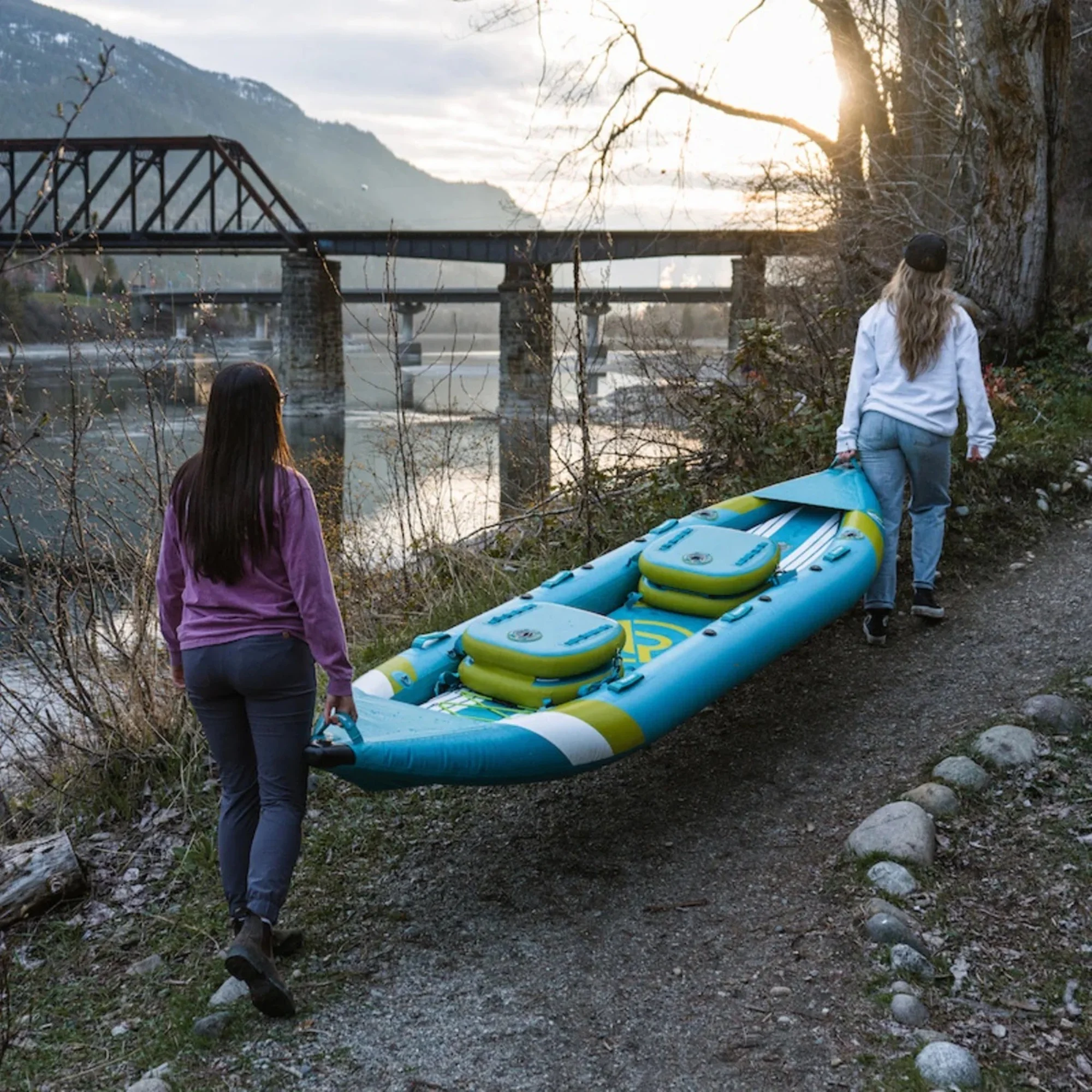 Airo Inflatable White Water Kayak - Inflatable 1 and 2 Person Kayaks for Adults - view 5