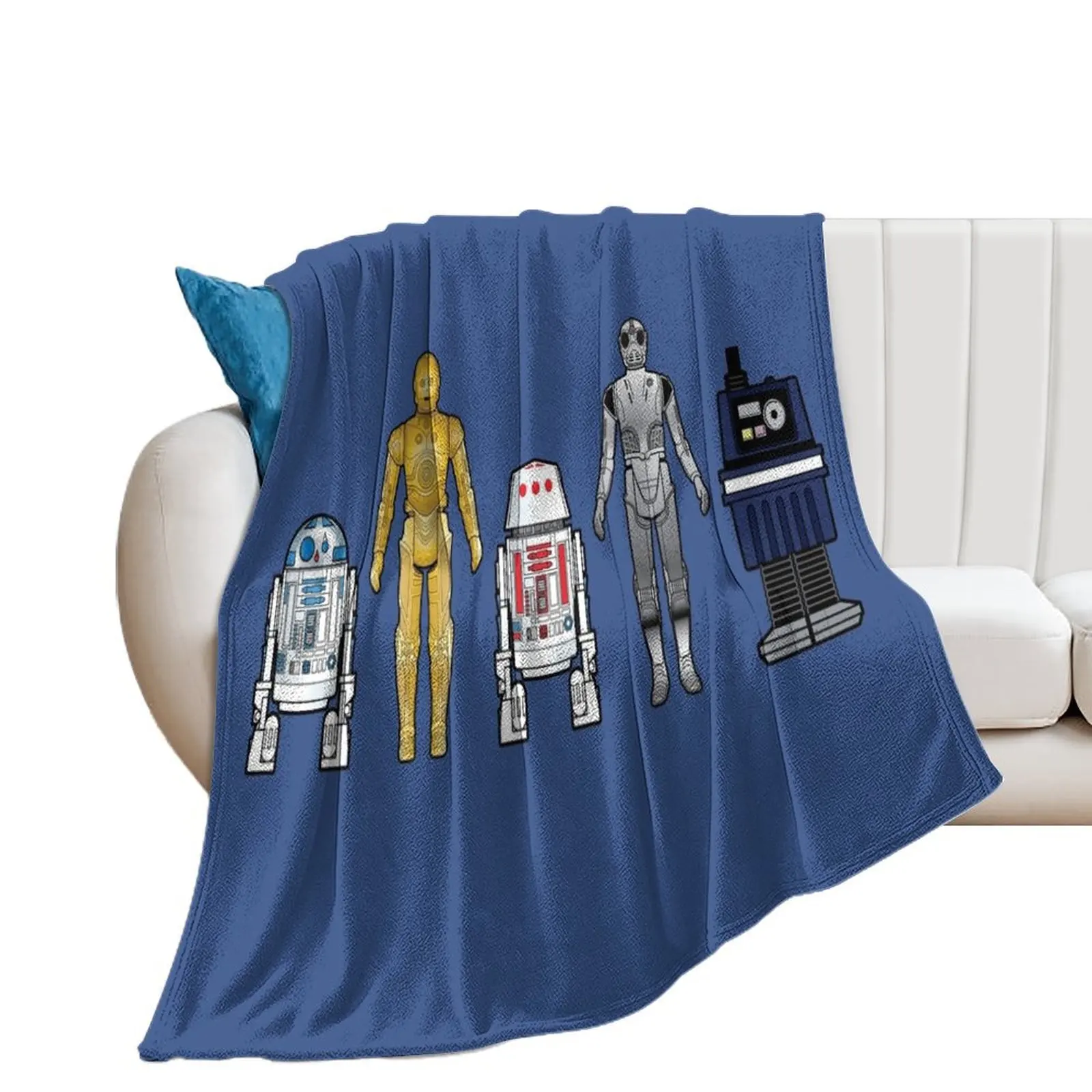 Retro Kenner action figure Robots Throw Blanket Soft Plaid Sofa Throw Blankets