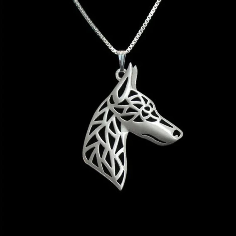 Fashion Newest Handmade Doberman Profile Pendant