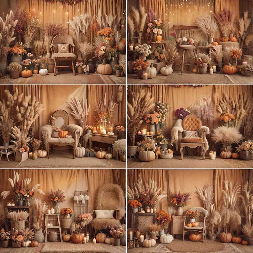 

MOON.QG Boho Birthday Backdrop Photography Bohemia Thanksgiving Cowboy Photocall Background Child Studio Photobooth Accessories