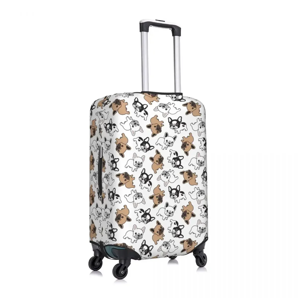 Custom French Bulldog Luggage Cover Funny Frenchie Dog Lover Suitcase Protector Covers Suit For 18-32 inch