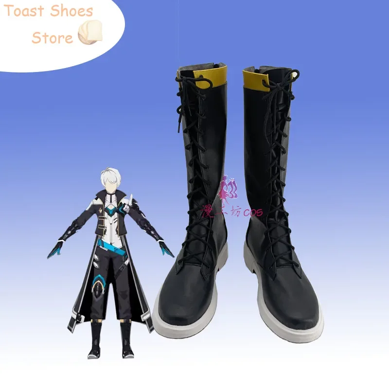 Gra Honkai Impact 3 Kevin Kaslana Cosplay buty Halloween buty karnawałowe PU skórzane buty rekwizyty do Cosplay rekwizyt kostiumowy