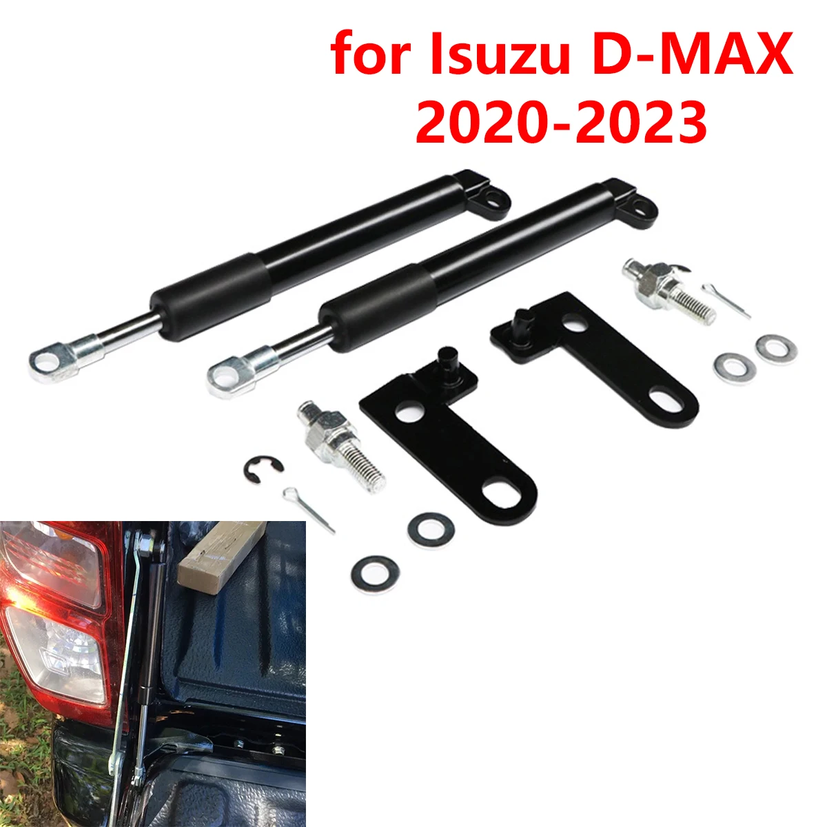 for Isuzu D-MAX 2020-2024 Car Rear Tailgate Assist Damper Strut Hydraulic Rod Slow Down Easy Up