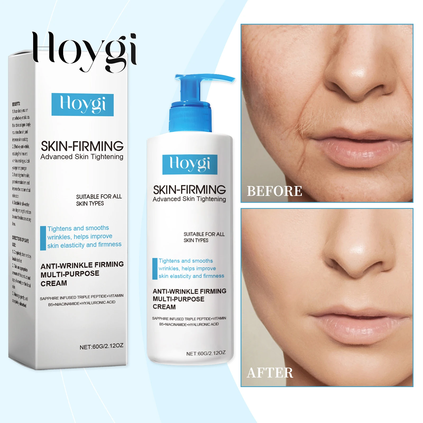 

Hoygi Коллагеновая укрепляющая сыворотка для кожи подтягивает и лижает эластичность, повышает формула, легкая, быстро впитывает для всех типов кожи