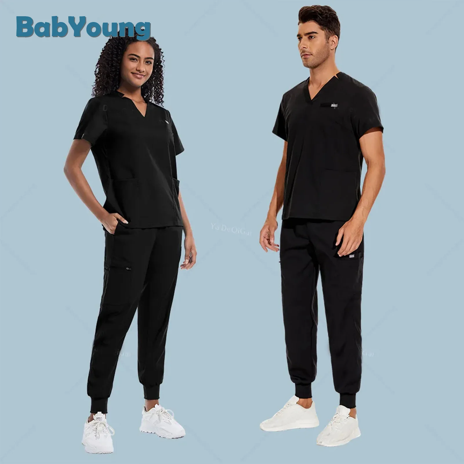 Unisex Medical Uniforms Men Scrubs Sets Women Uniform Clinicos Mujer Surgical Gowns Beauty Clinic Lab Workwear Nurse Accessories