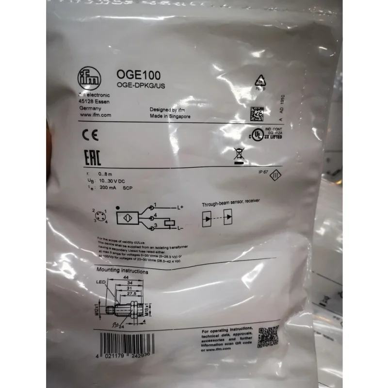 Brand New,   , Made in Germany Oge100 Industrial Automation Sensor New    Industrial Automation Programmable Control