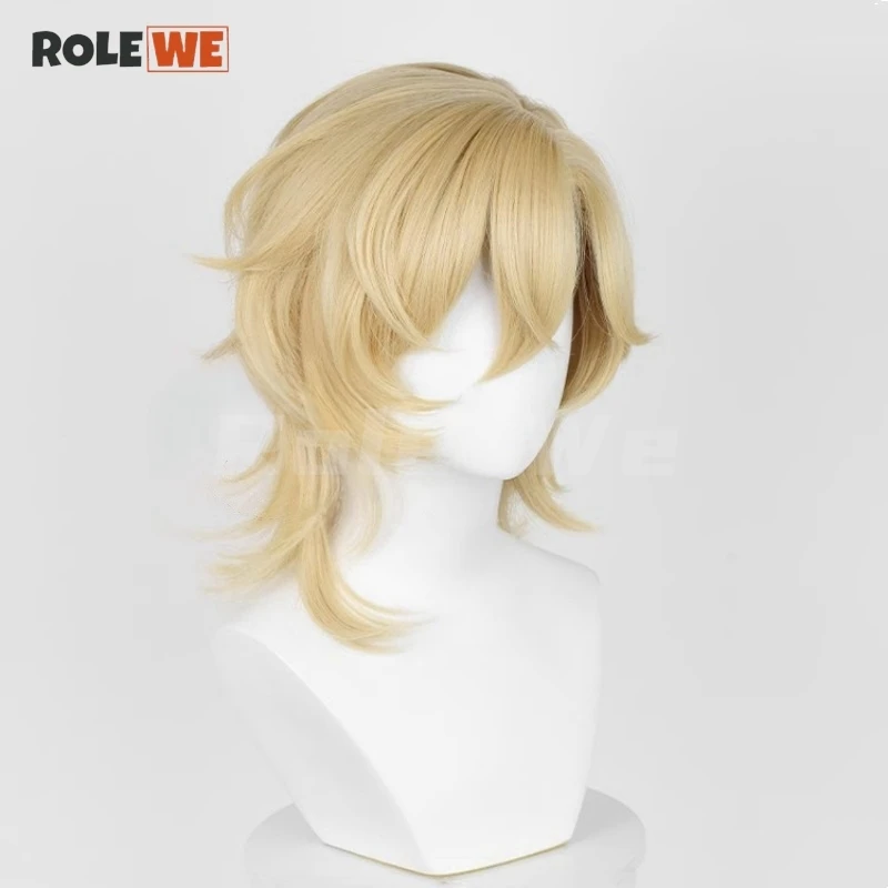 Aventurine Pruik Spel Cosplay Pruik Mannen Kort Haar Aventurine Pruik Gratis Pruik Cap