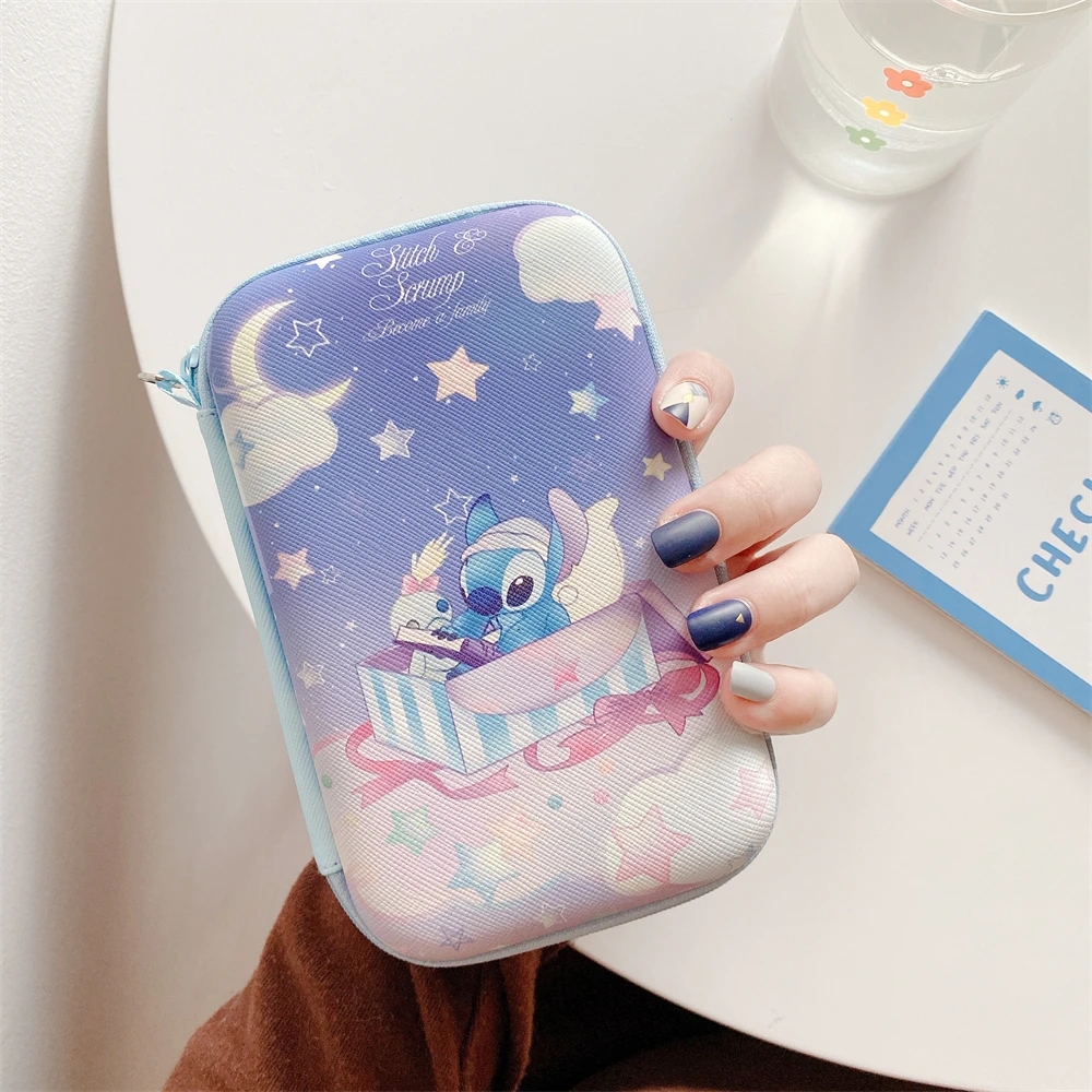 Borsa portaoggetti portatile per cavo caricabatterie Power Bank custodia per auricolari custodia Hello Kitty Melody Cinnamoroll Mickey Duffy Stitch