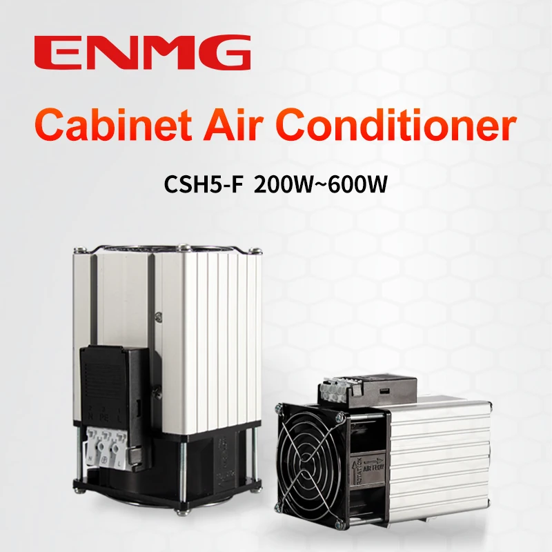 ENMG DIN35MM 220VAC PTC Air Conditioner CSH5-F Aluminum Case Dehumidifier Thermostat Fan Heater 220V 400W AC/DC Universal