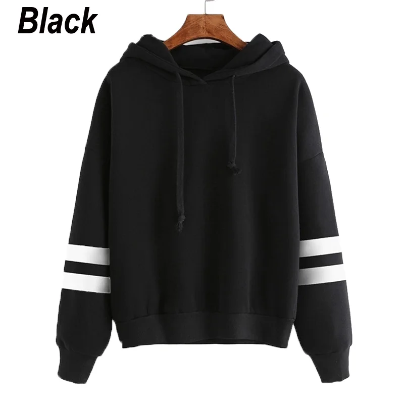 New Autumn And Winter Women Teen Girls Casual Hoodies Hooded Sweatshirt Pullover Tops