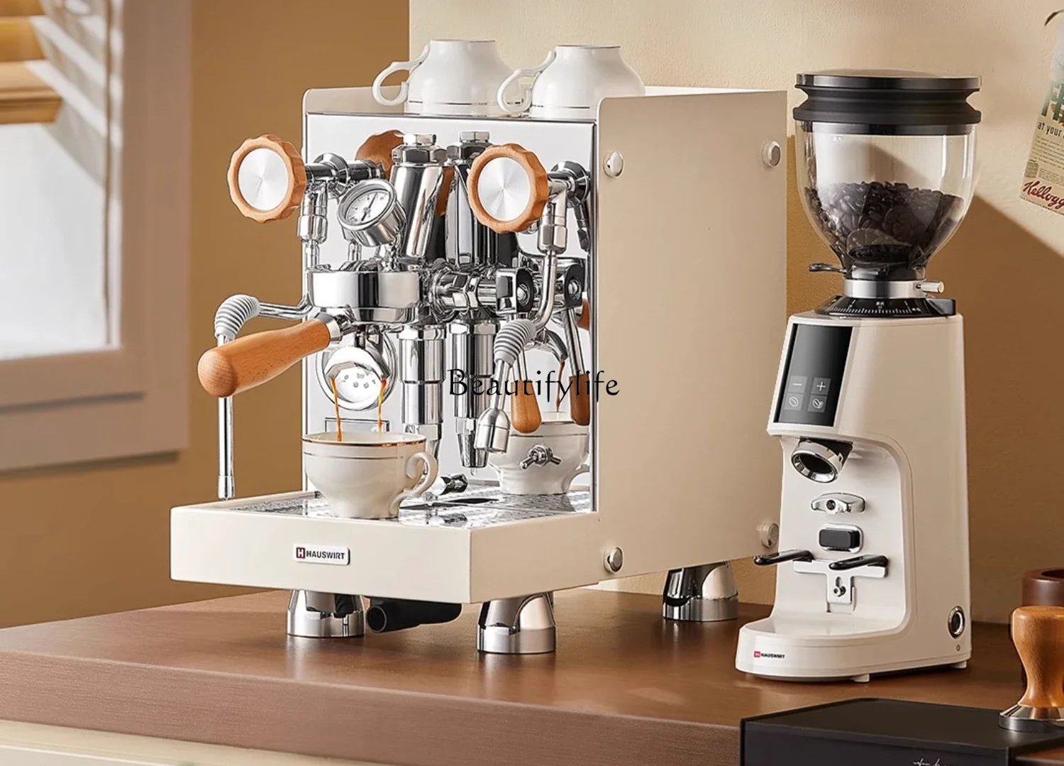 Coffee machine Italian semi-automatic commercial all-in-one machine steam milk foam small household