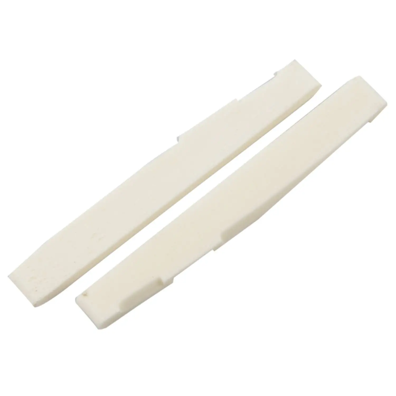 6 String Acoustic Bone Bridge Guitar Slotted Saddle Guitar Parts(Pack of 2)