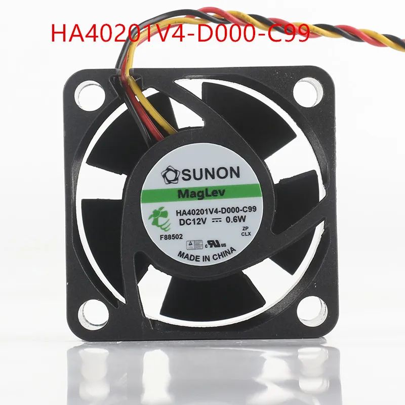 Case fan SUNON maglev HA40201V4-D000-C99 4020 DC12V 4CM switch silent cooling fan 0.6W 40*40*20MM