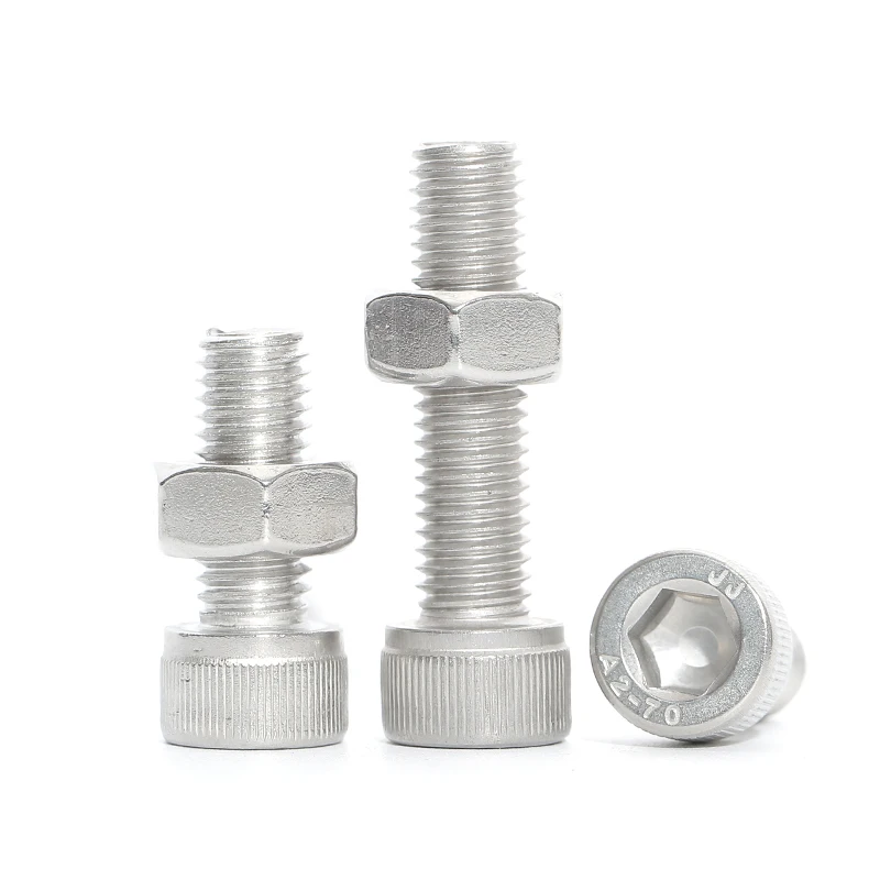 Left Hand Thread Socket Cap Screws Allen Bolts And Hexagon Full Nuts Combination Set M3 M4 M5 M6 M8 M10 M12 5