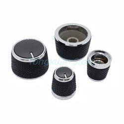 2pcs Plastic Rubber Potentiometer Switch Knob 15/20/25×16.5mm Audio Volume Adjustment Caps Flower Plum Shaft Inner Hole 6MM