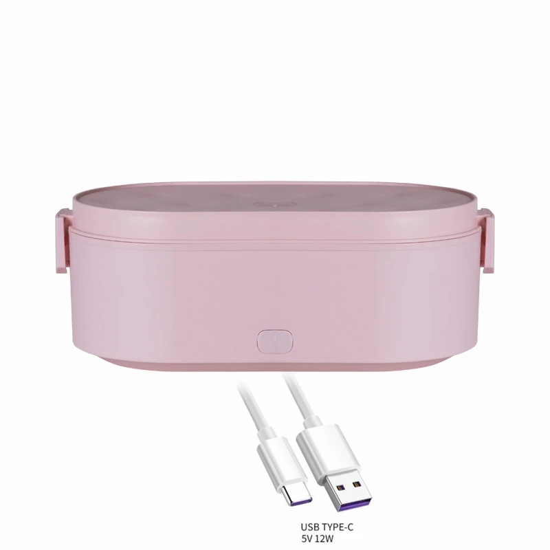 Lunch Box elettrico USB Bento contenitore per riscaldatore di alimenti Car Home Office viaggi scaldino portatile riscaldamento in acciaio inossidabile fornello di riso