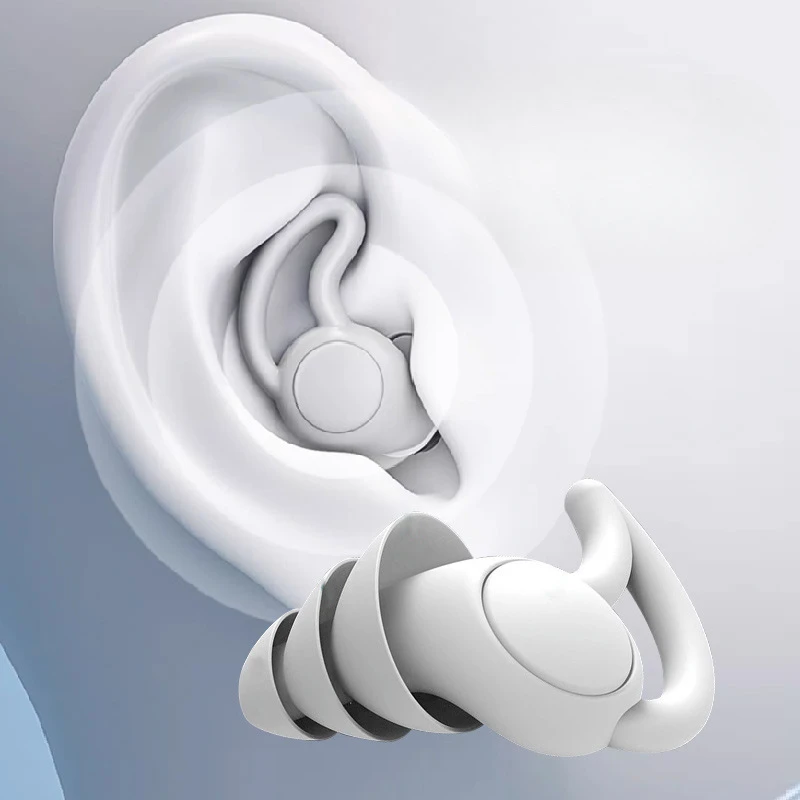 Soft Silicone Sleeping Ear Plugs Sound Insulation Ear Protection Anti-Noise Plug Sleep Noise Reduction Swim Waterproof Earplugs