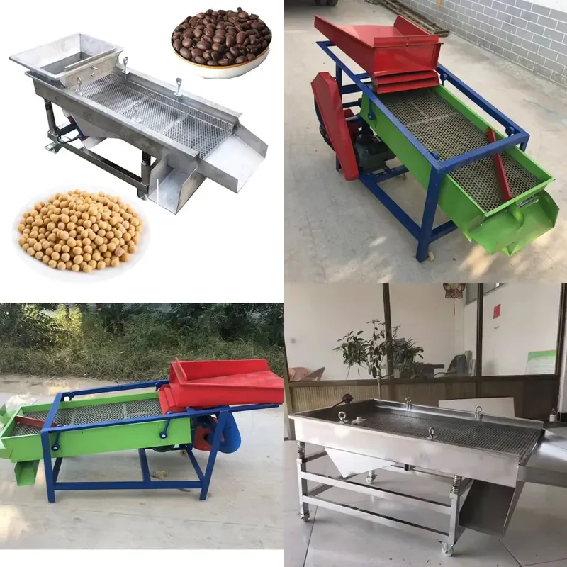 for Multi-layer Outlet Vibrating Screen Sorting Machine Double-layer Sieve Linear Screening Machine Coffee Bean Classifier