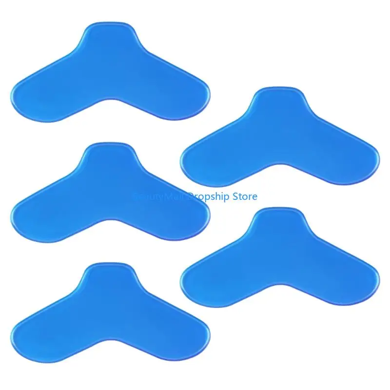 40JD Universal CPAP Nasal Mask Pad Cushion For Pressure Relief Soft PU Comfortable Fit 9.4x3.8cm Blue
