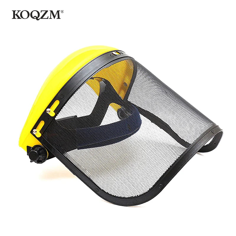

Stainless Steel Garden Grass Trimmer Safety Helmet Hat With Full Face Mesh Protective Mask For Brush Cutter Forestry Protect