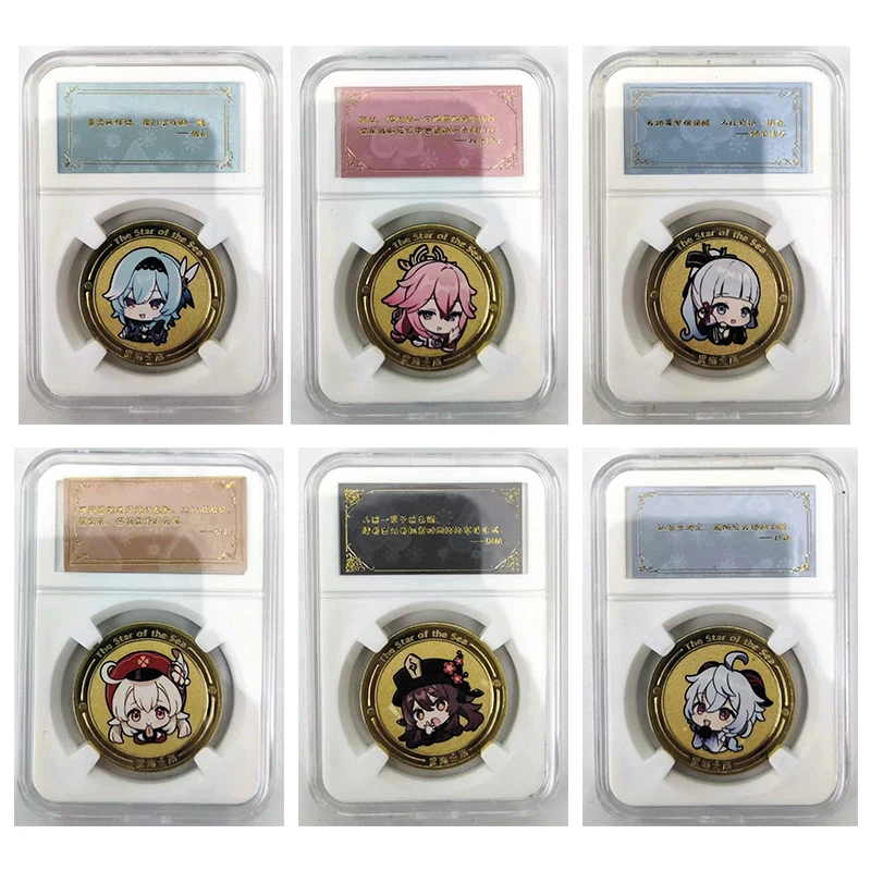 

Anime Goddess Story Xinghai Zhichen Gold card Kamisato Ayaka Ganyu Eula Hu Tao Yae Miko boy collection Birthday Christmas gift