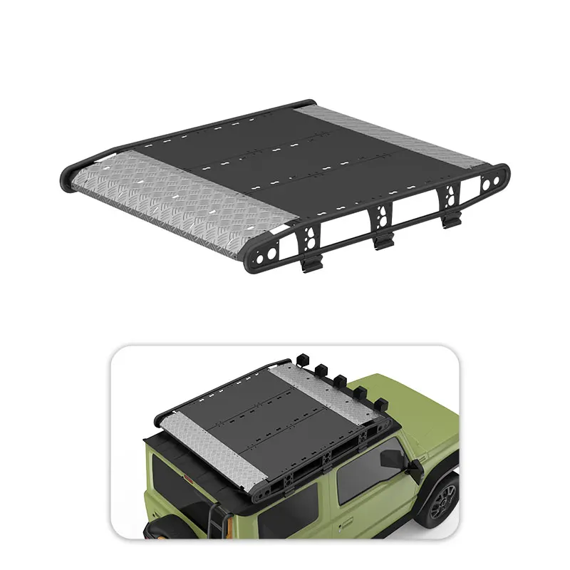 Off-Road Luggage Frame TOP Cargo Luggage Carrier Basket Manganese Steel Roof Rack For Jimny JB74 2018+
