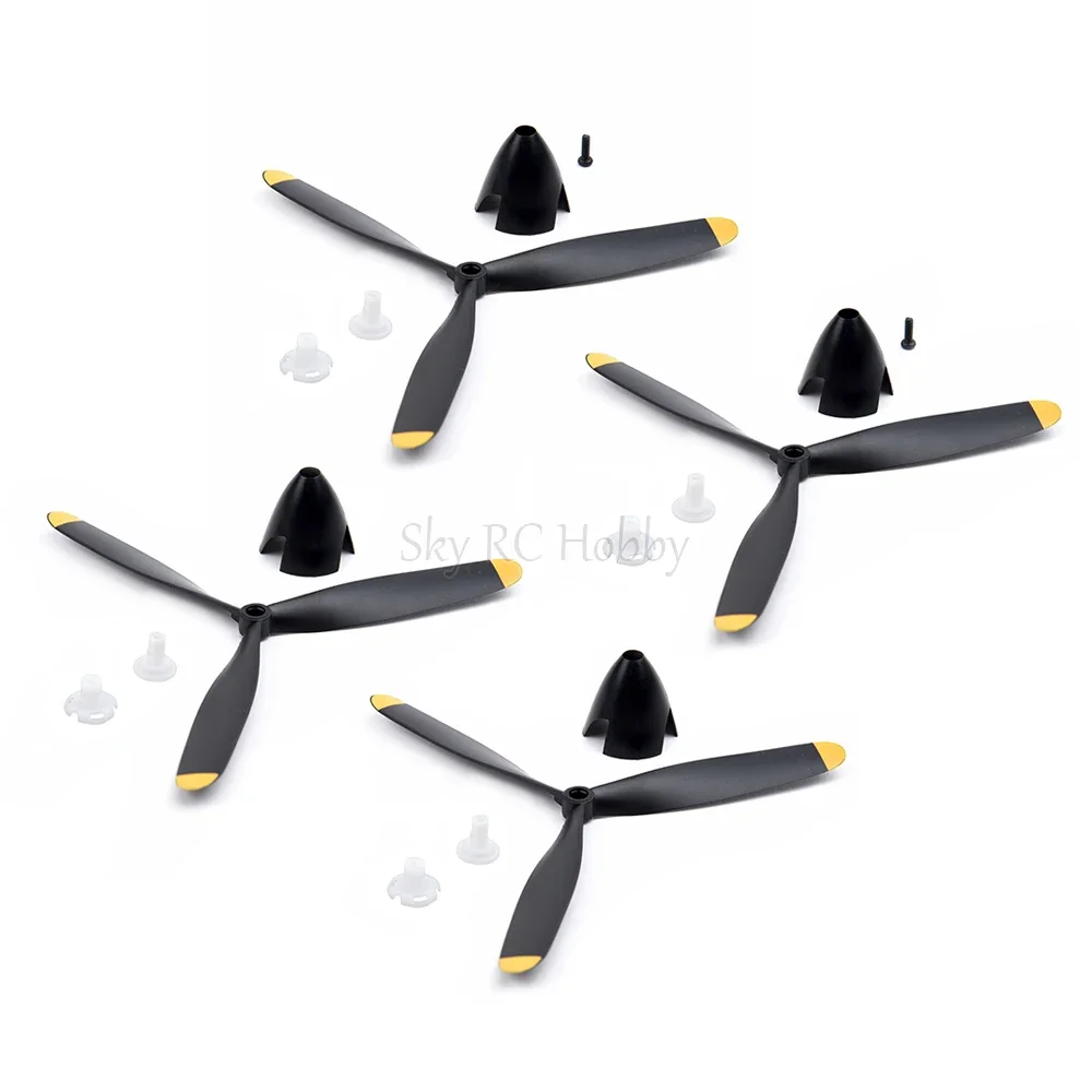 1/2/4/6/10/20 PCS RC 3 Blades Propeller for 761-5 P-51D / 761-8 F4U / 761-9 T28 / 761-11 BF109 / 761-12 Spitfire RC Plane