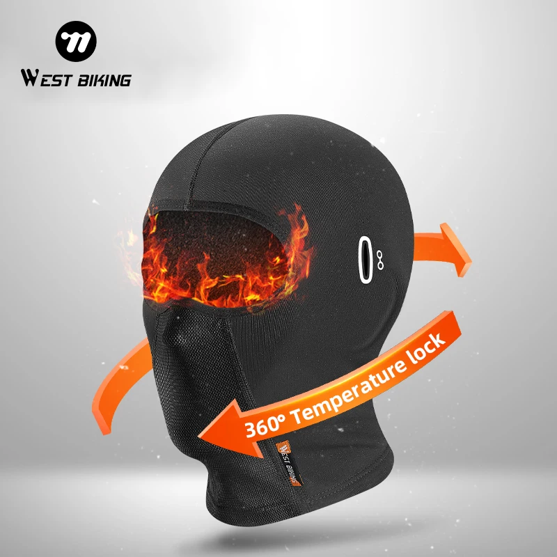 غرب ركوب الدراجات الشتاء الدفء بالاكلافا الرجال النساء دراجة نارية خوذة قبعة داخلية الدراجات التزلج قناع الوجه الحراري يندبروف قبعة