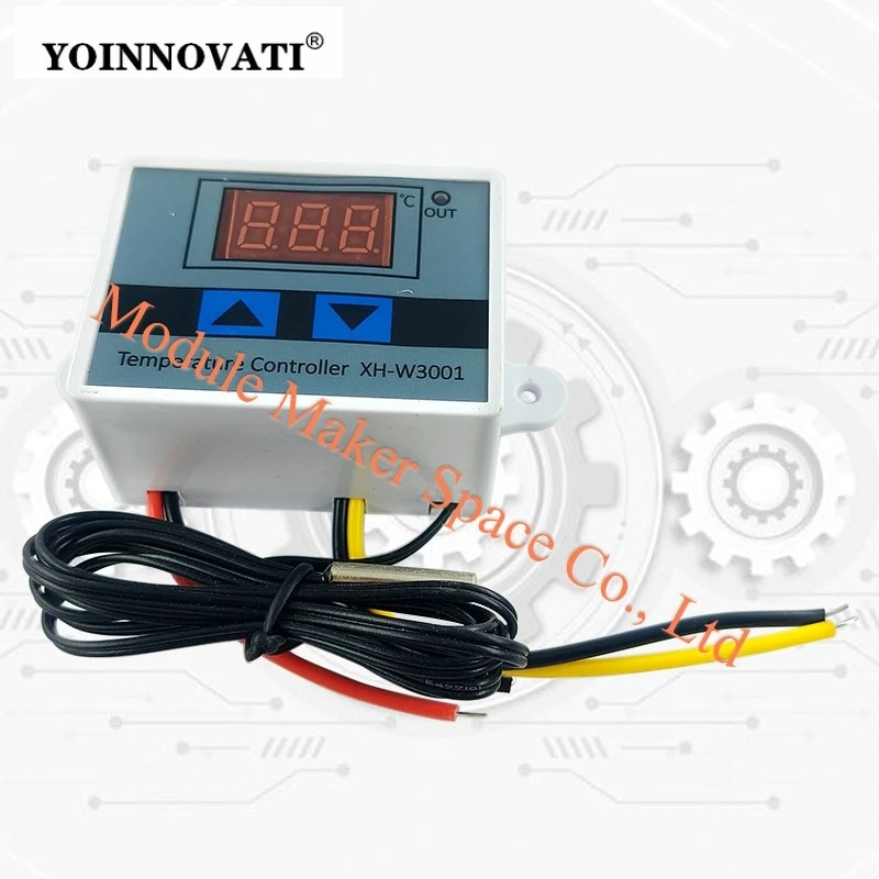 W3001 Digital Temperature Controller Microcomputer Thermostat Switch 12V 24V/220V Programmable Thermoregulator with LED Display