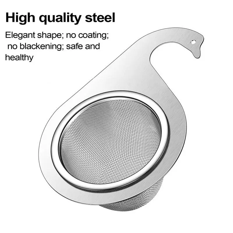 Sink Filter Basket Swan Shaped Corner Strainer Drain Rack Veggie Steamer Basket Waterproof Sink Food Strainer Kitchen Sink Drain