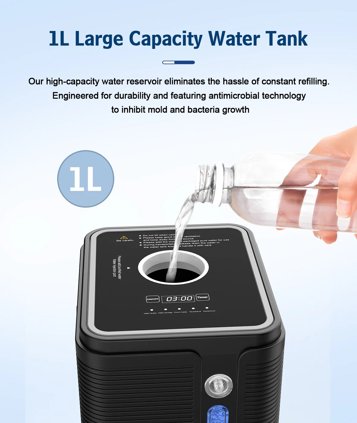 Suyzeko Hochreiner 200ml/min Wasserstoffgenerator Tragbares H2-Inhalationsgerät für Zuhause Wellness Wasserstoff-Lifestyle-Ausrüstung – Detail 11
