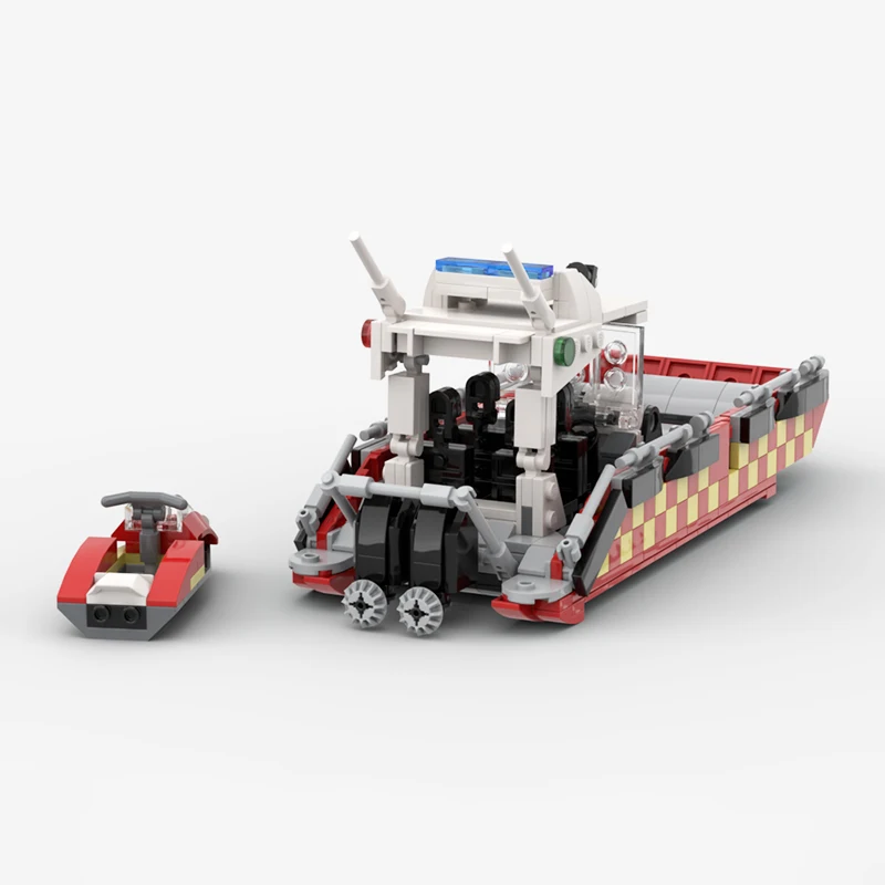 MOC-211784 سلسلة السفينة OXpro AL8 قارب ناري تجميع اللبنات نموذج التكنولوجيا الطوب اللعب لغز الهدايا 547 أجزاء