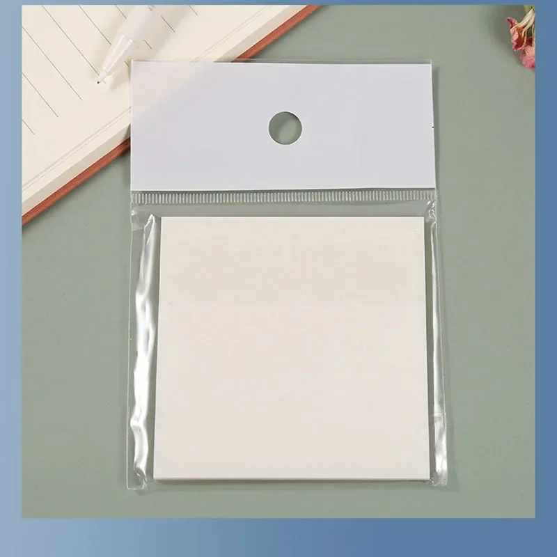 Transparente impermeável Posted It Sticky Note Pads, Clear Notepad, Posits auto-adesivos, Papelaria Escolar, Material de Escritório, 50 Folhas