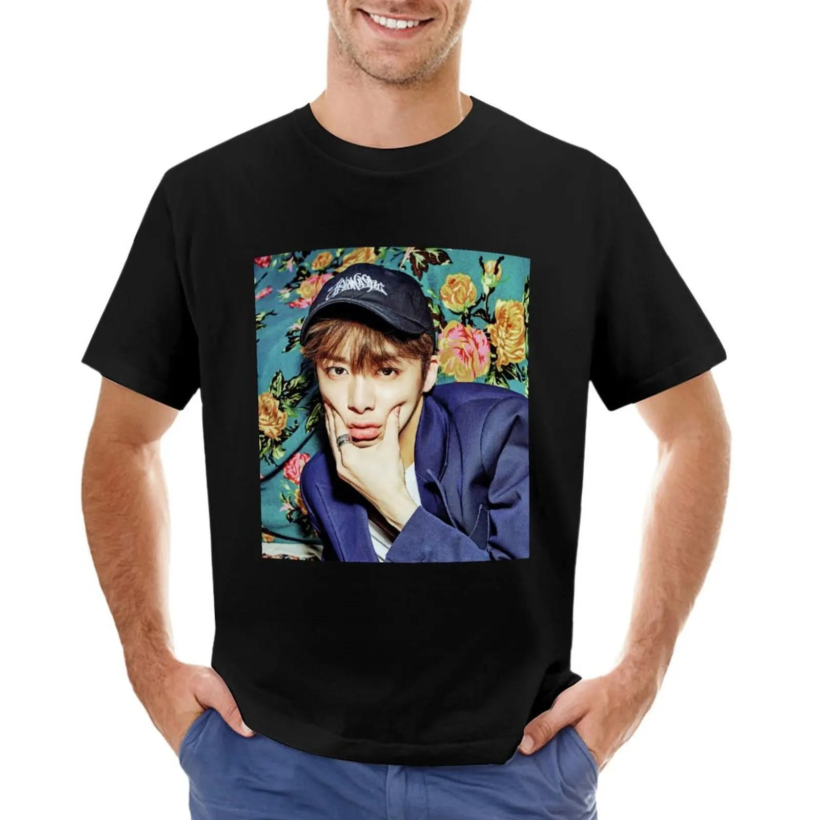 MonstaX hyungwon футболки графические винтажные футболки дизайнерские футболки для мужчин