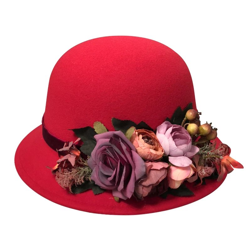 cappello-da-sposa-rosso-retro-femminile-cappello-in-feltro-di-lana-britannico-cappello-da-pescatore-con-fiore-a-faccia-tonda-giapponese-per-bambini