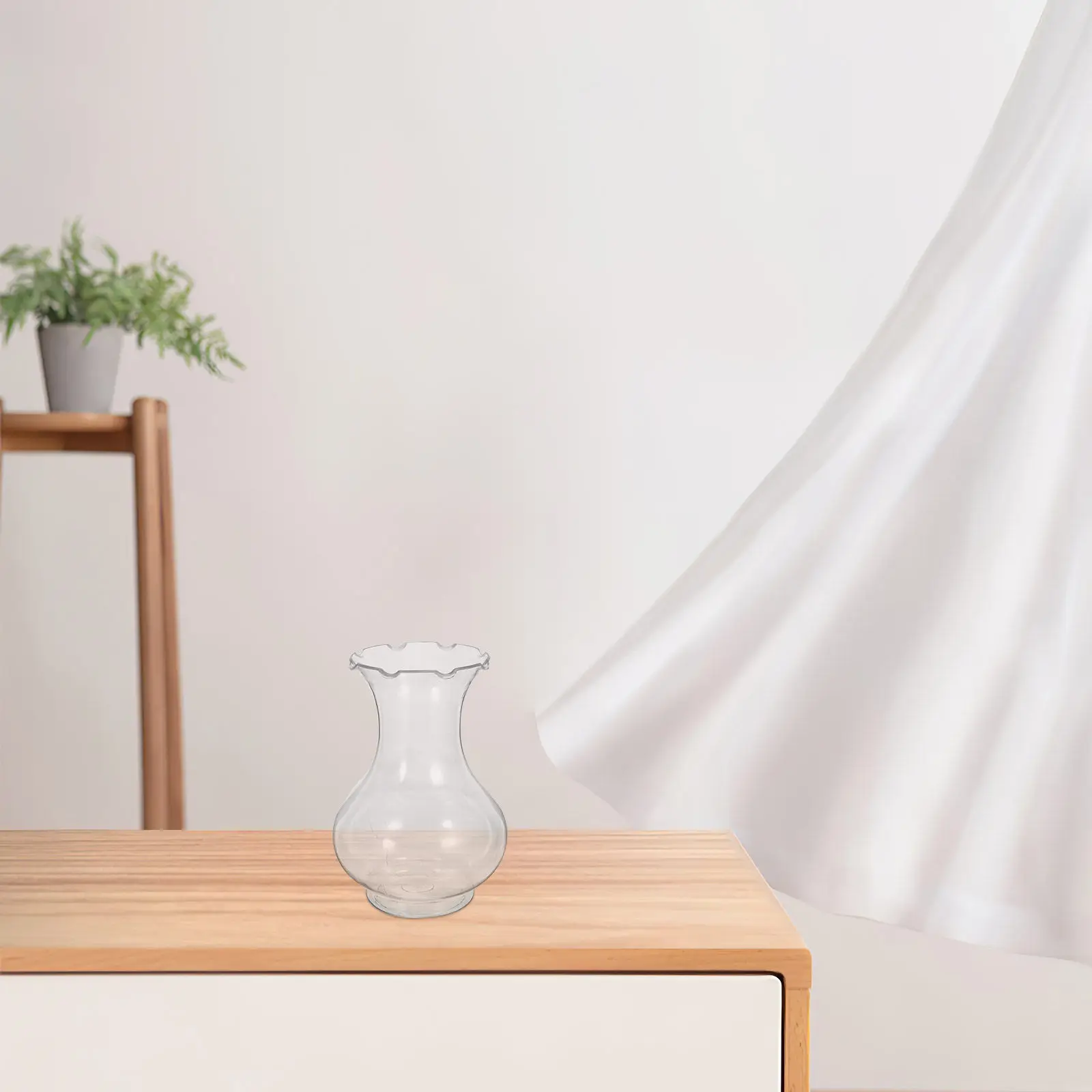 6Pcs Sleek Transparent Pet Mini Flower Vase Set Clear Aesthetic Desktop Vase for Hydroponic Plants Single Stem Tabletop Decor