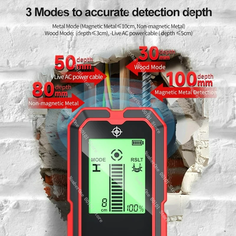 

NF-5101 3 in1 Professional Multi-functional Wall Detector High Cost-Effective Wall Stud Scanner Metal Wood AC Wire Finder