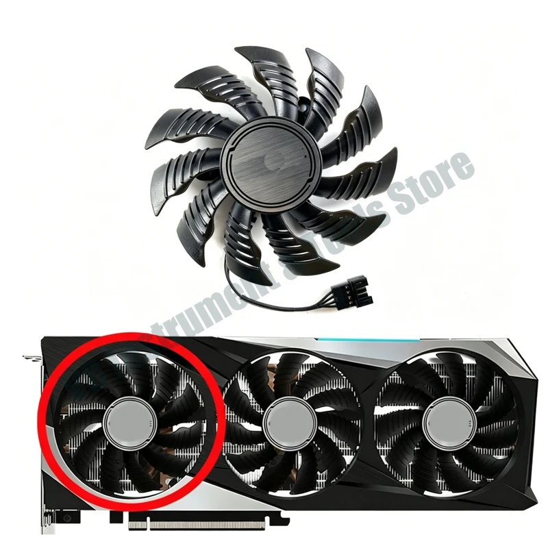 Neuer Lüfter, geeignet für die Grafikkarte GIGABYTE/Gigabyte RX6900XT 6800XT 6800 GAMING Magic Eagle – Detail 6