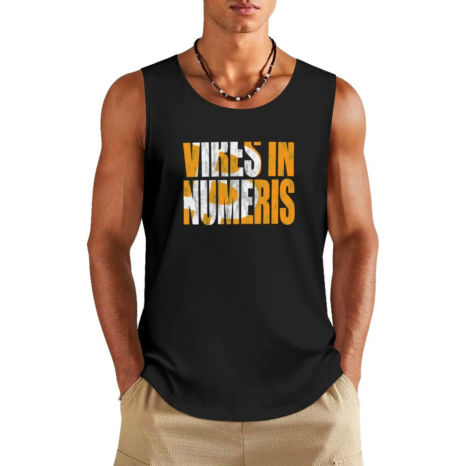 

Bitcoin BTC Vires In Numeris Strength in Numbers Tank Top T-shirts men Working vest cool things mens designer clothes