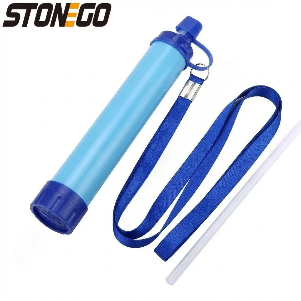 Portable Water Purifier for Camping Hiking Emergency Life Filter Suitable for Streams Lakes Outdoor Survival Gear