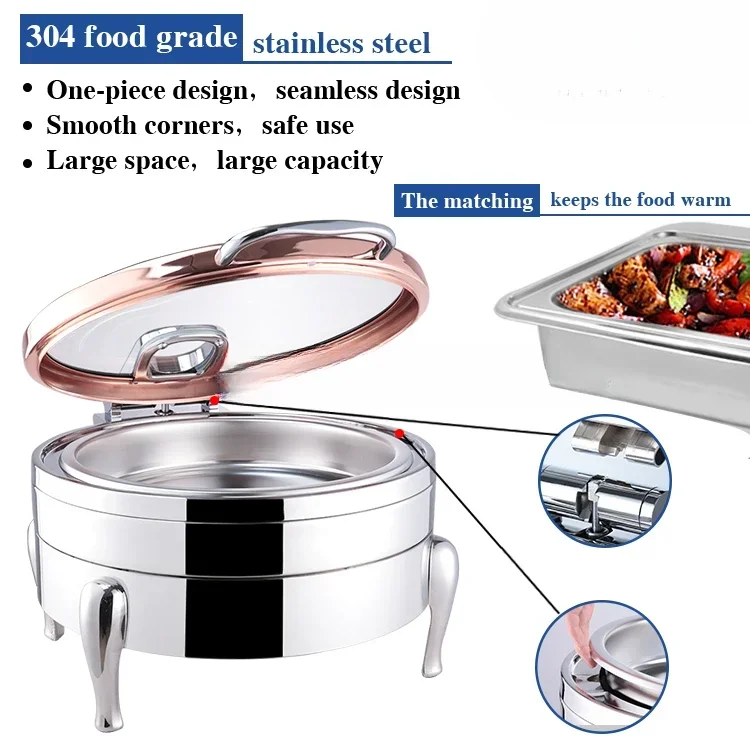 Restaurant equipment saves food, hotpot, and warmth, rose gold