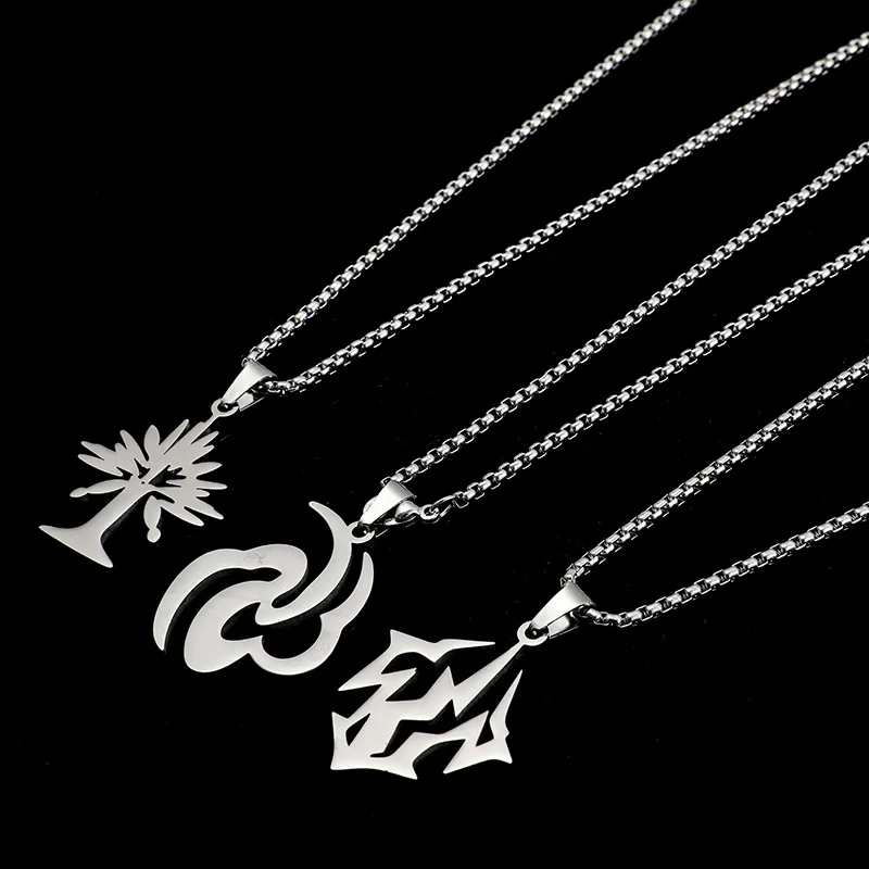 Honkai Star Rail Cosplay Element Necklace Quantum Lightning Ice Wind Imaginary Fire Metal Fans Collection Props