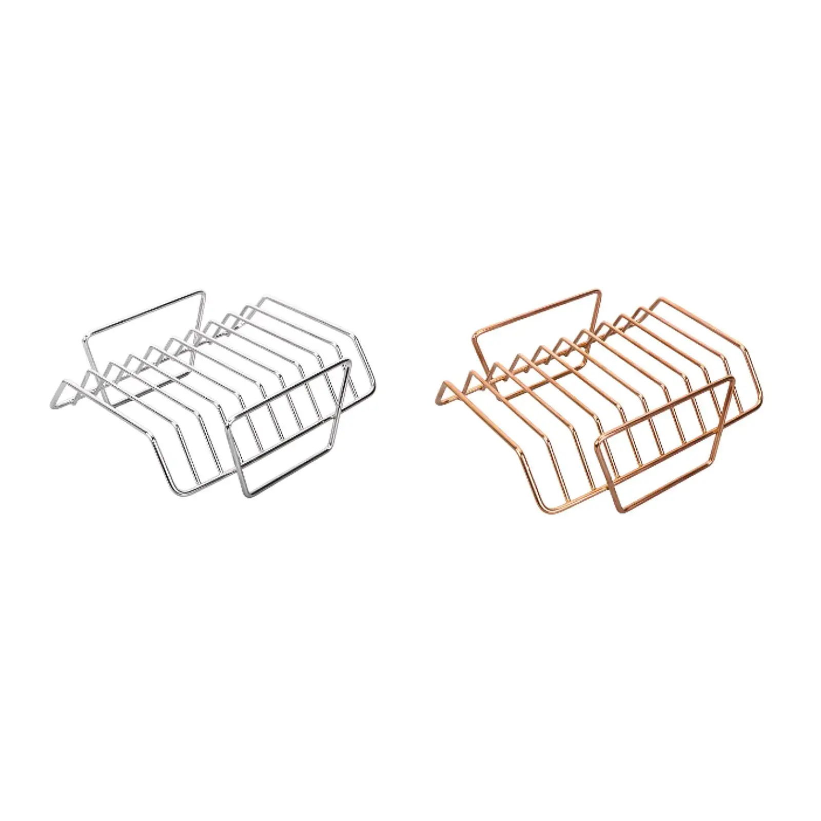 

Grill Roast Rack with Handles Space Saving Lightweight Multipurpose Steel Roasting Stand for Roasts Hiking Party