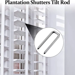 40 Pieces Plantation Shutter Tilt Rod Louvers for Staples Replace Missing for Staples Replacement Blinds Repair Tool Part 87HA