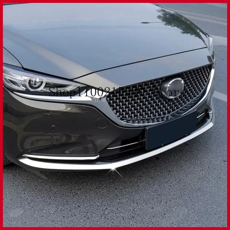 For Mazda 6 Atenza 2020-2023 Front Bottom Bumper Plate Front Lower Bumper Grille Grill Mesh Stripes Exterior Accessories