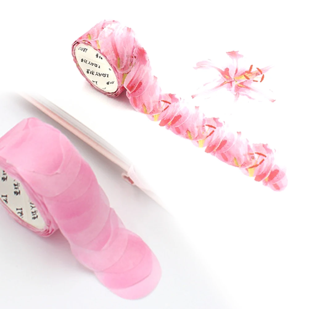 

Petal Stickers Masking Tape Cute Floral Journaling Washi for Scrapbooking Magazine and