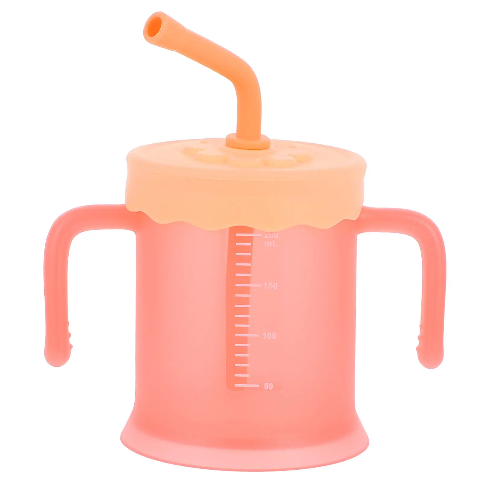 

Baby Drinking Cup Unbreakable PP Silicone Toddler Mug Double Handles Leakproof Lightweight Cup for Kids Daily Use