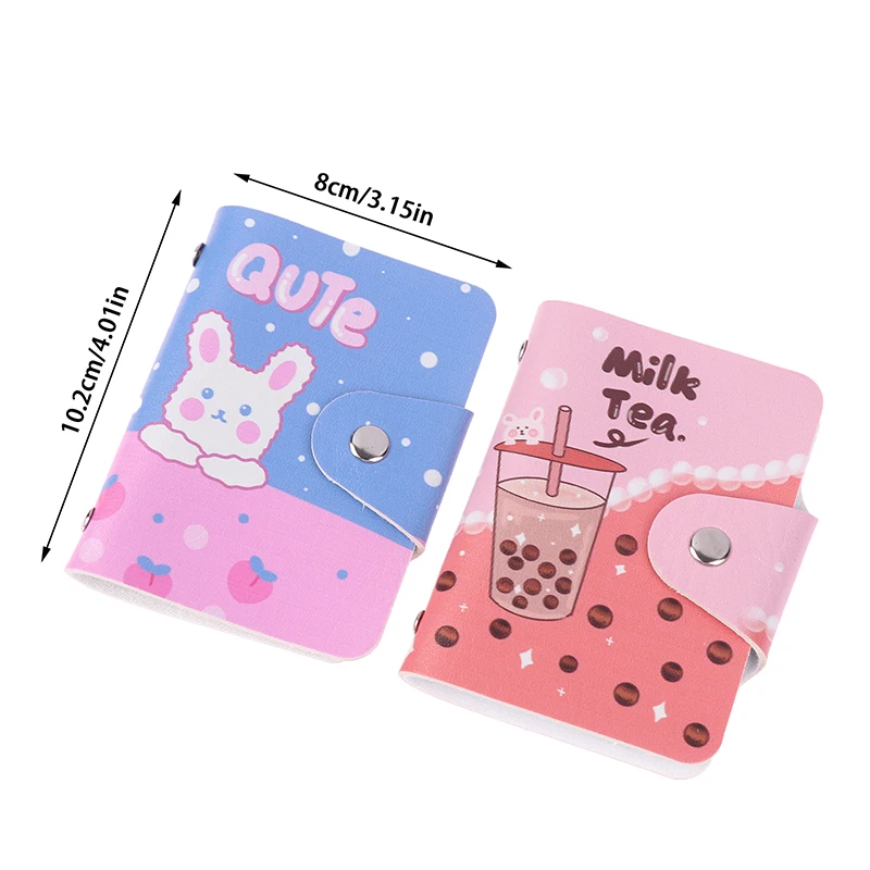 1 Stuk Cartoon Kaart Tassen Casual Leuke Id Creditcard Houders Creatieve Kleur Kaart Case Bankkaart Cover Multi Card Slots Portemonnee